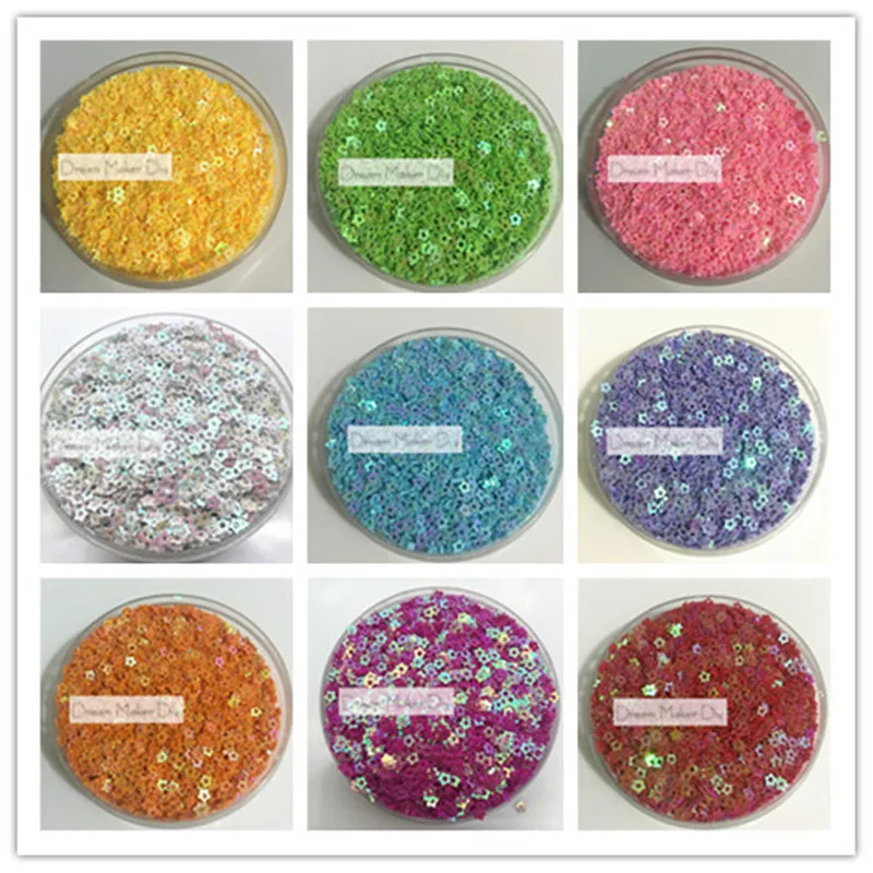 10000Pcs(25g) 3mm Hollow Star PVC loose Sequins Paillettes for Nail Art manicure/sewing/wedding decoration confetti