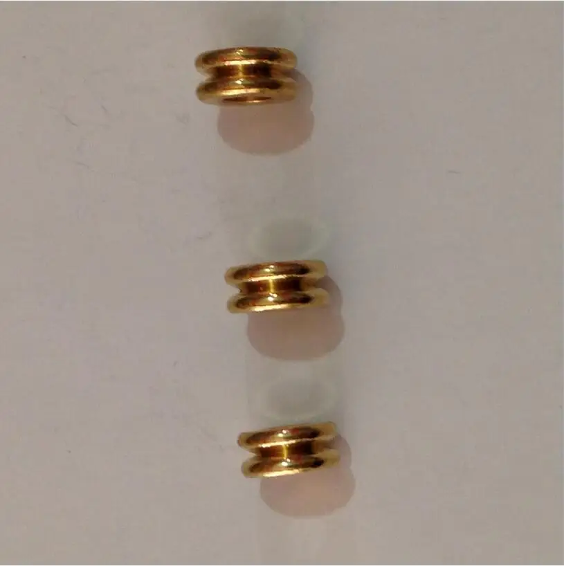 50pcs 5/6/7mm Original Brass Round Flat Metal Spacer Beads Fit Bracelet Necklace Spacer Ring DIY Jewelry Making Z448