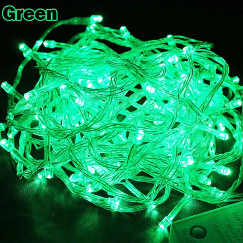 10M 100LEDs LED String Light AC220V AC110V 9 Colors Festoon Lamps Waterproof Outdoor Garland Party Holiday Christmas Decoration