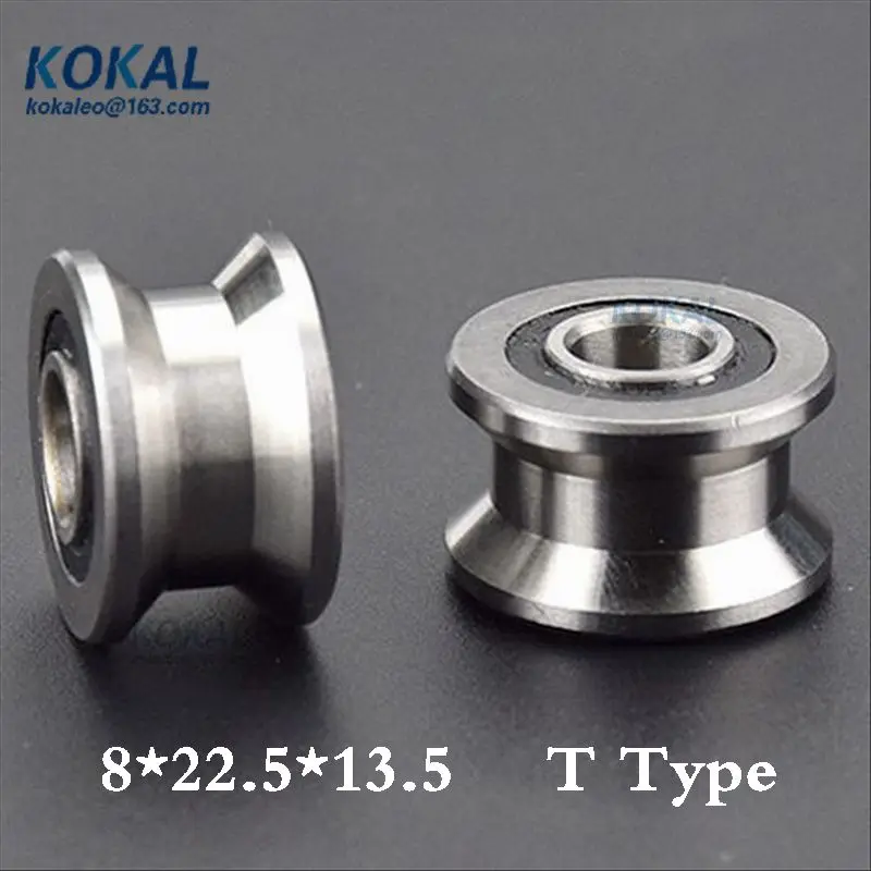 high loading T type h GROOVE U Groove ball bearing wheel pulley guide wire ball Assembly line roller wheel H TYPE FITTINGS BEAR