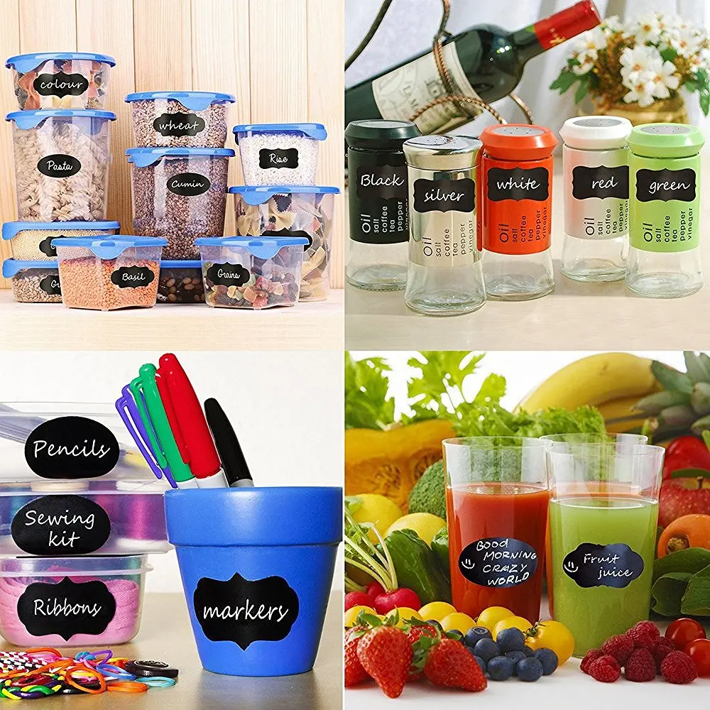 Chalkboard Labels 80 Premium Reusable Chalk Stickers for Jars