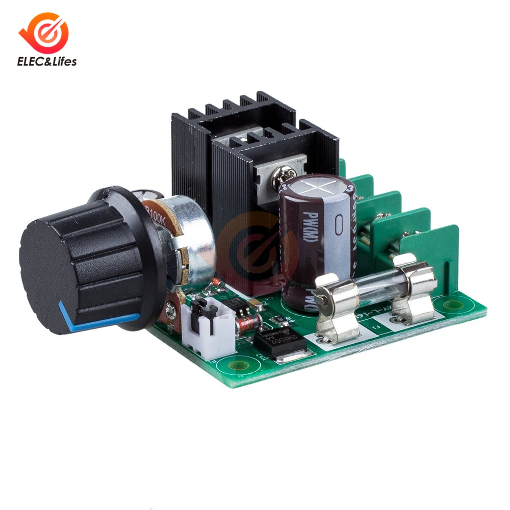 12V 24V 36V 10A PWM DC Motor Speed Controller with Knob Switch Adjustable Dimming Dimmer Module 400W motors Governor controller