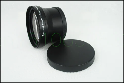 58mm 2.0x TELE Teleobjektiv für Digitalkamera DSLR 58 2,0 Schwarz