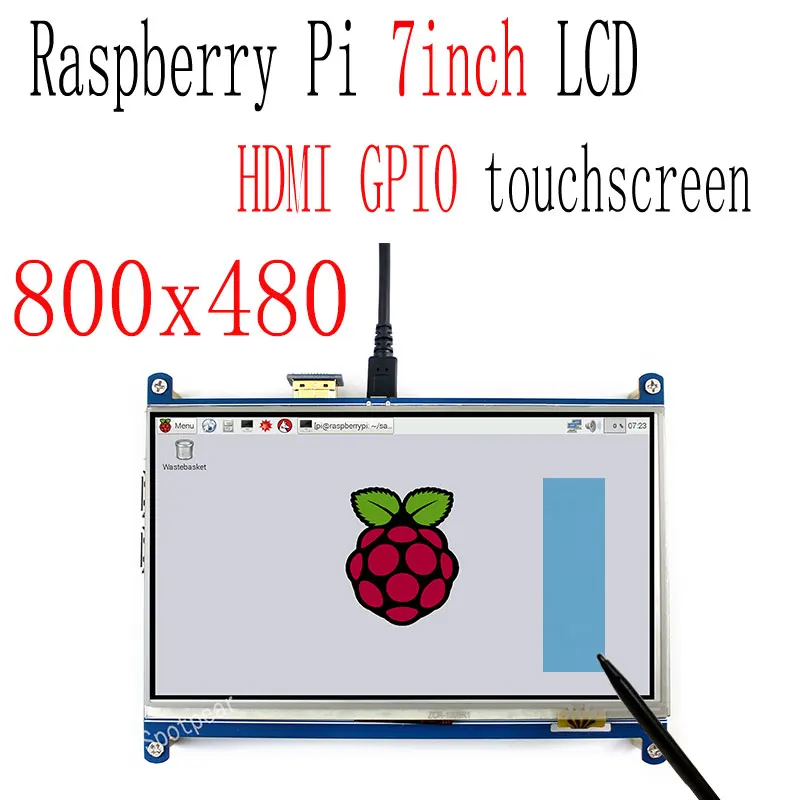 Raspberry PI 7Inch LCD Touch Screen 7 Inch 800x480 TouchScreen HDMI TFT display for Raspberry PI 3B 4B zero