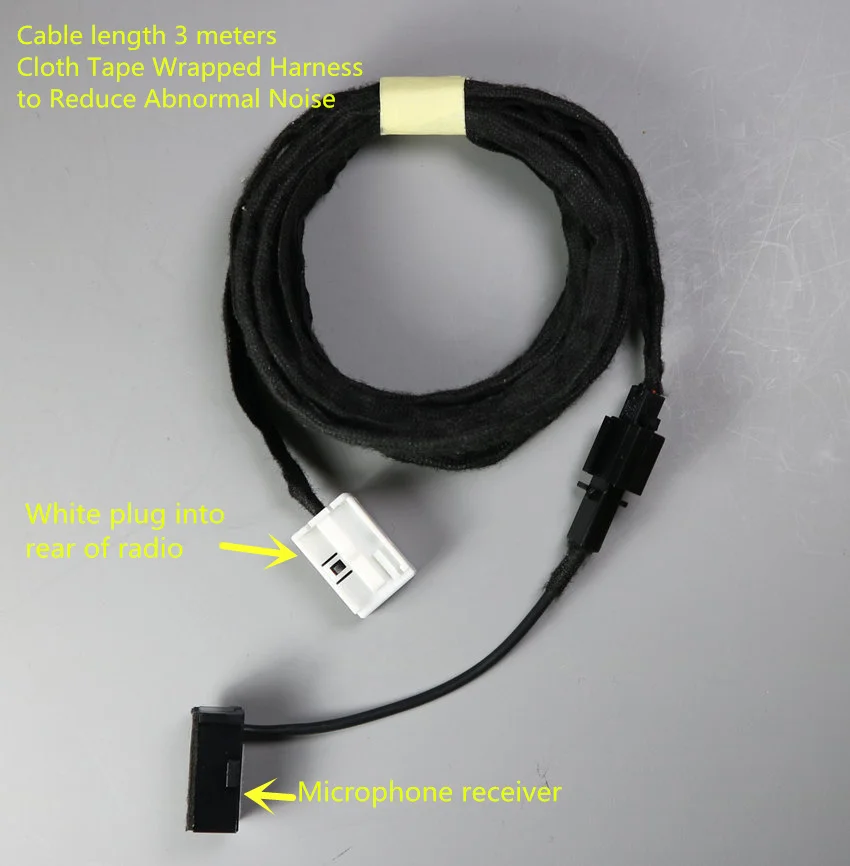 microphone Cable Mike Cables mic Cables for Peugeot 206 207 307 307 Citroen C2 C4 car Radio Change to RD4 RD43 RD45 Radio