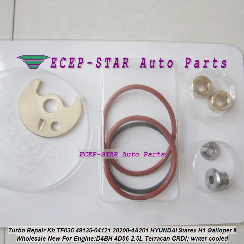 Free Ship Turbo Repair Kit rebuild TF035 49135-04121 28200-4A201 Turbocharger For HYUNDAI Starex H1 H200 Terracan D4BH 4D56 2.5L