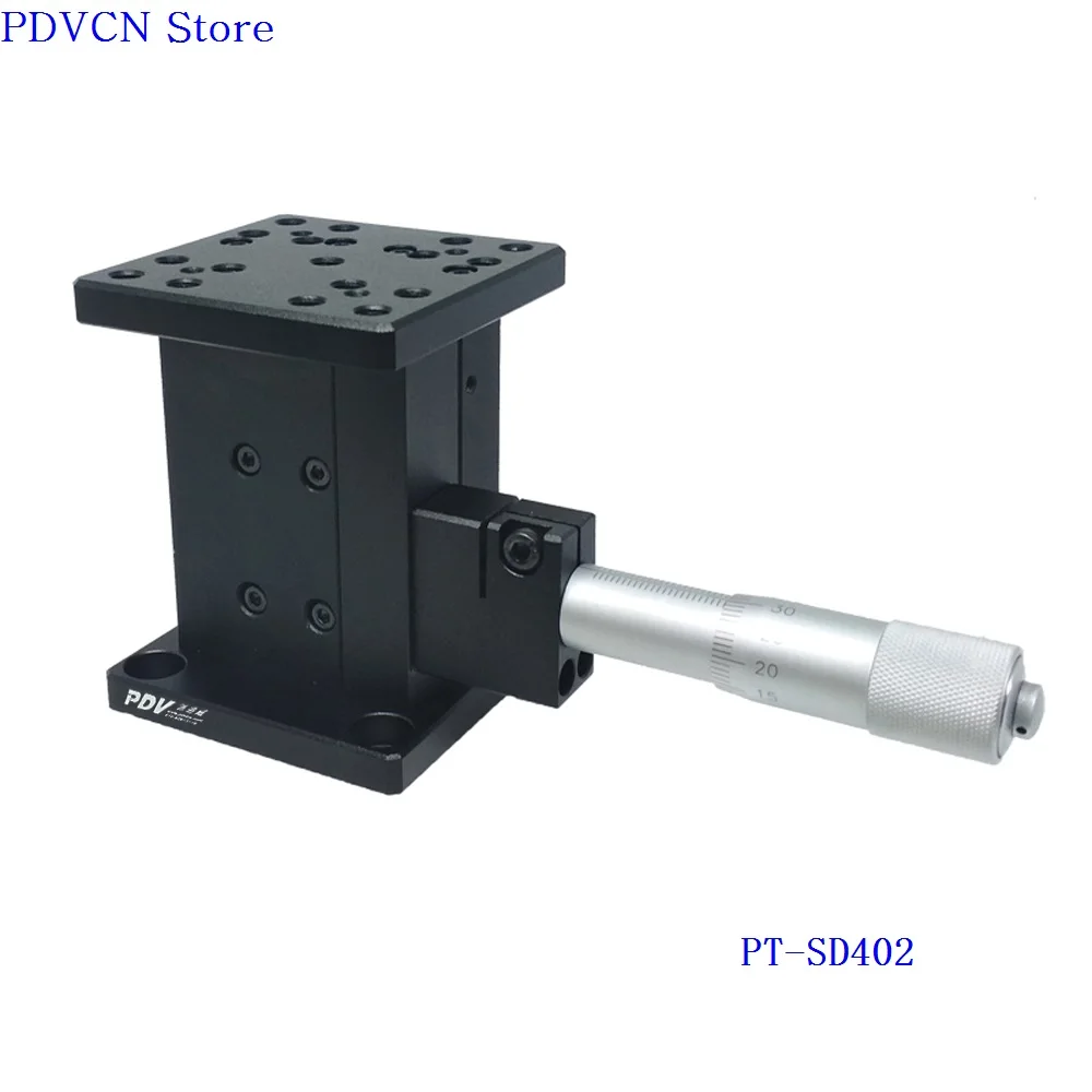PT-SD402 Z-As Manual Lab Jack, Nauwkeurige Handmatige Lift, Lift, Optische Sliding Lift, 25 Mm Reizen Lineaire Tafel