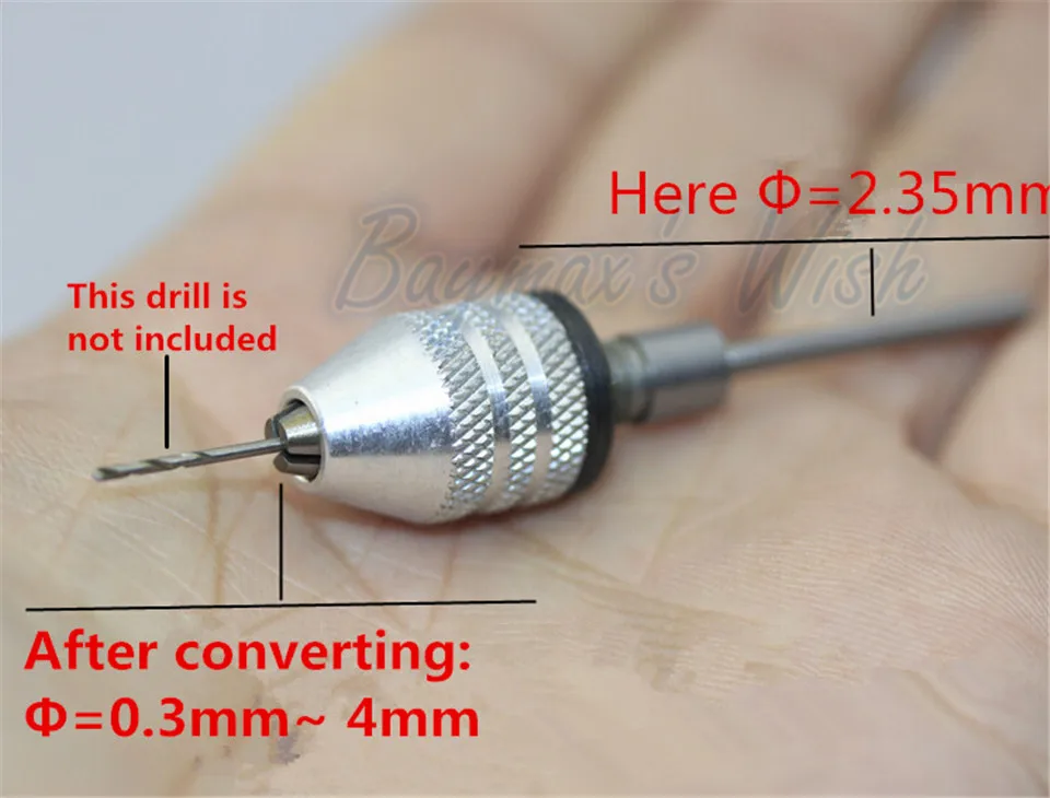 New Dental Drill Burs Adapter Converter for Polishing Machine 2.35mm to any shank