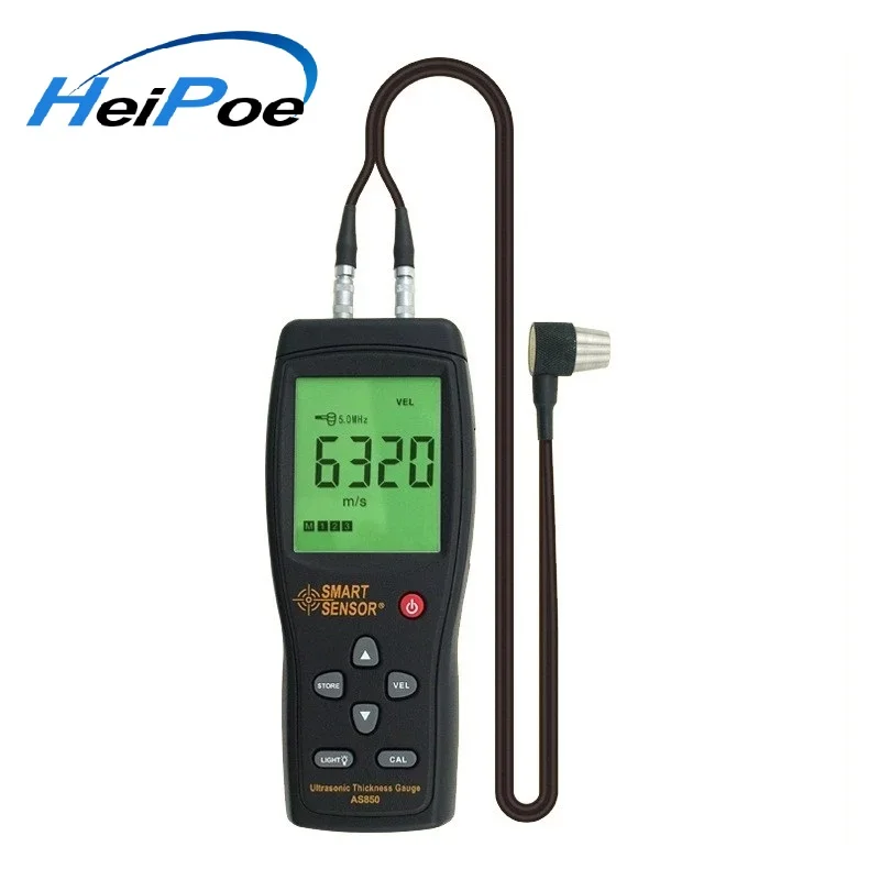 SMART SENSOR AS850 Portable Digital Ultrasonic Steel Plate Thickness Gauge Tester  Metal Width Measuring Instrument