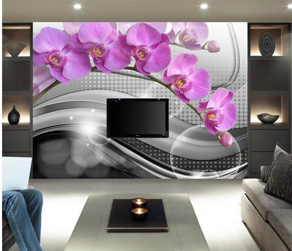 

wallpaper bathroom mural 3d wallpaper Flowers and decorative painting TV backdrop wall 3d wallpaper