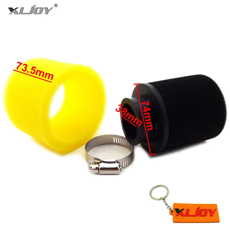 XLJOY 38 مللي متر الأداء رغوة فلتر الهواء ل GY6 50cc 70cc 110cc 125cc الدراجة سكوتر الترابية دراجة الطرق غير الممهدة ATV رباعية الذهاب كارت دراجة نارية #4