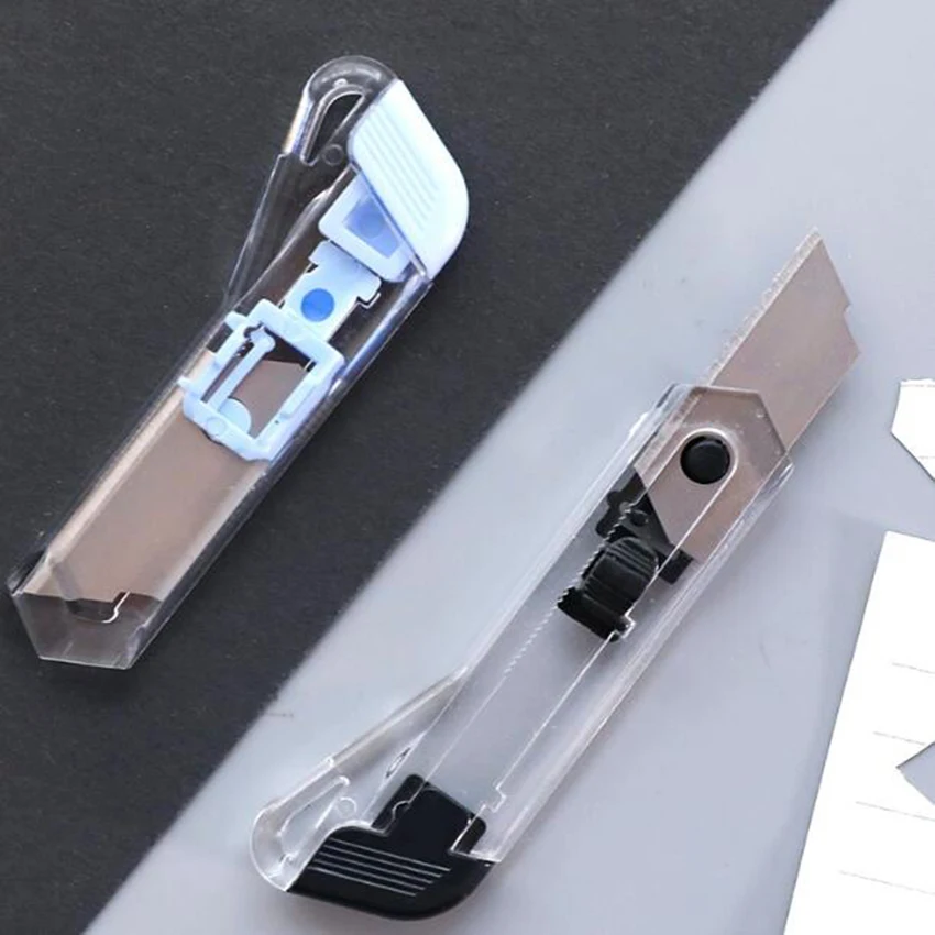 1 PC Utility Knife Auto-lock Paper Cutter Retractable Razor Aluminum Alloy Blade Box Cutter Home Office Tools