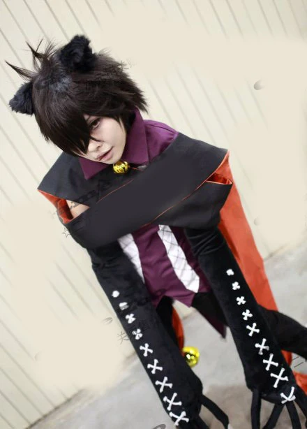 Cheshire cosplay Costume with tail and gloves 110 image 3