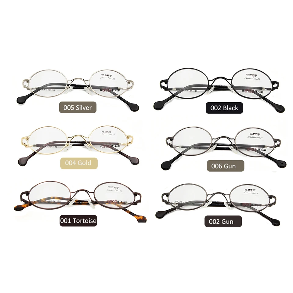 ESNBIE Vintage Eyeglasses Men Small Round Metal Eye Glasses Frames for Women Optical Glass Prescription Eyewear Oculos de grau