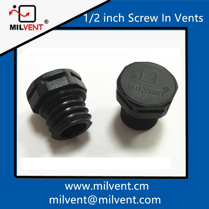 1/2 inch MILVENT breather Vent Plug for resisting condensation prevent humidity air screw in vents screw vents protective vent