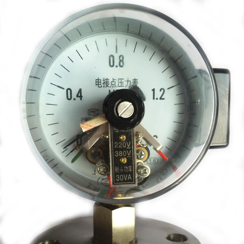 

YXC-100/ML diaphragm type electric contact pressure gauge contact pressure magnetic assisted electric contact pressure gauge 1.6