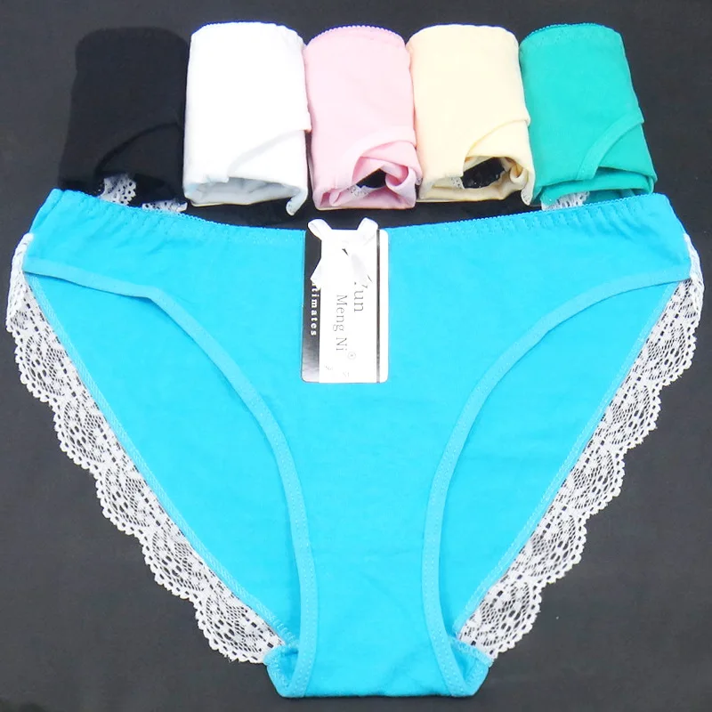 Hot Selling 1pc/lot Solid Color Women\'s Briefs New Fashion Breathable Panties Cotton Ladies Underwear 89118