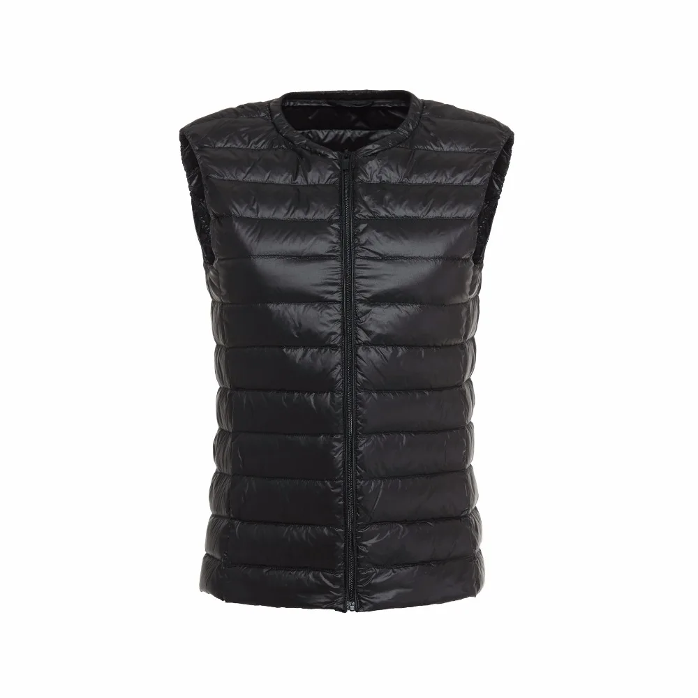 NewBang Waistcoat Women\'s Warm Vests Ultra Light Down Vest Women Portable Sleeveless Without Collar Winter Warm Liner Outwear