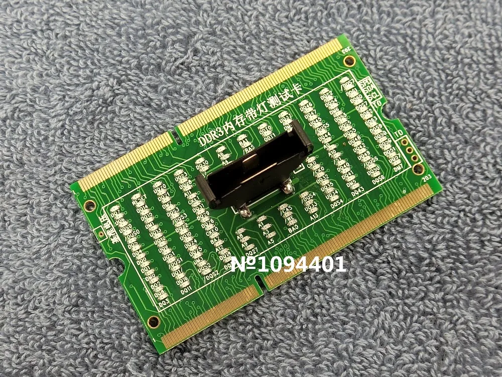 DDR3 Memory Slot Tester Card para Laptop, Motherboard, Notebook, LED, 1Pc