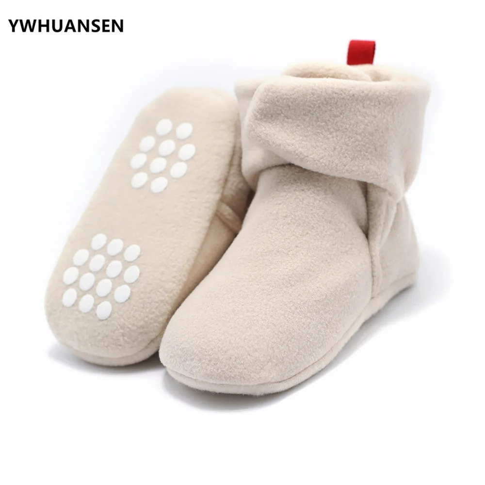 YWHUANSEN Unisex Baby Newborn Coral Fleece Bootie Winter Warm Infant Toddler Crib Shoes Girls Boys Floor First Walkers Boots