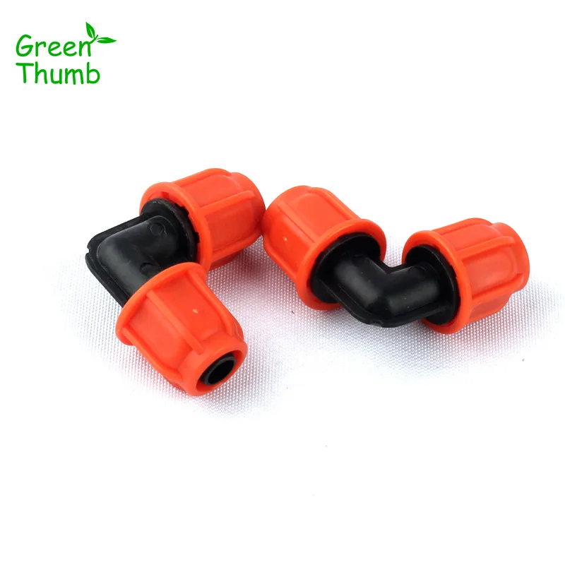 

7pcs Orange 8/11mm Garden Hose Equal Elbow Thread Lock 90 Degree Hose Elbow Quick Connector Plant Irrigation System Fittings