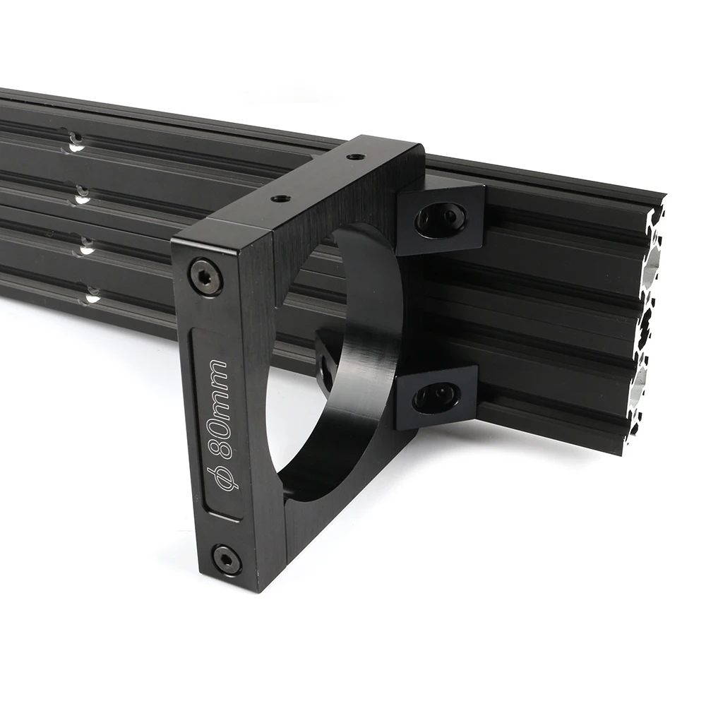 Spindle Mount Kit 80mm/71mm/65mm/52mm/43mm Aluminum Spindle Clamping Bracket for CNC Router Engraving Milling Machine