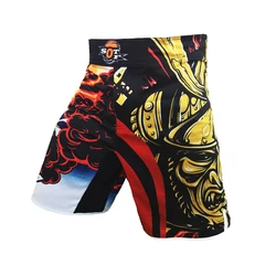 SOTF Mens MMA Shorts Boxing Trunks Bad Boy MMA Kick Boxing Shorts Tiger Muay Thai Pants Fight Shorts kickboxing boxeo pretorian