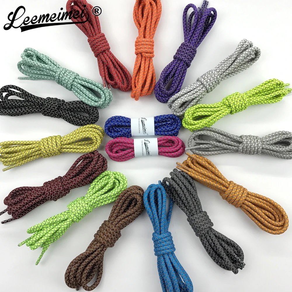 120cm/47.24inch 3M Reflective Runner Round Shoe Laces Visible Safety Shoelaces Shoestrings