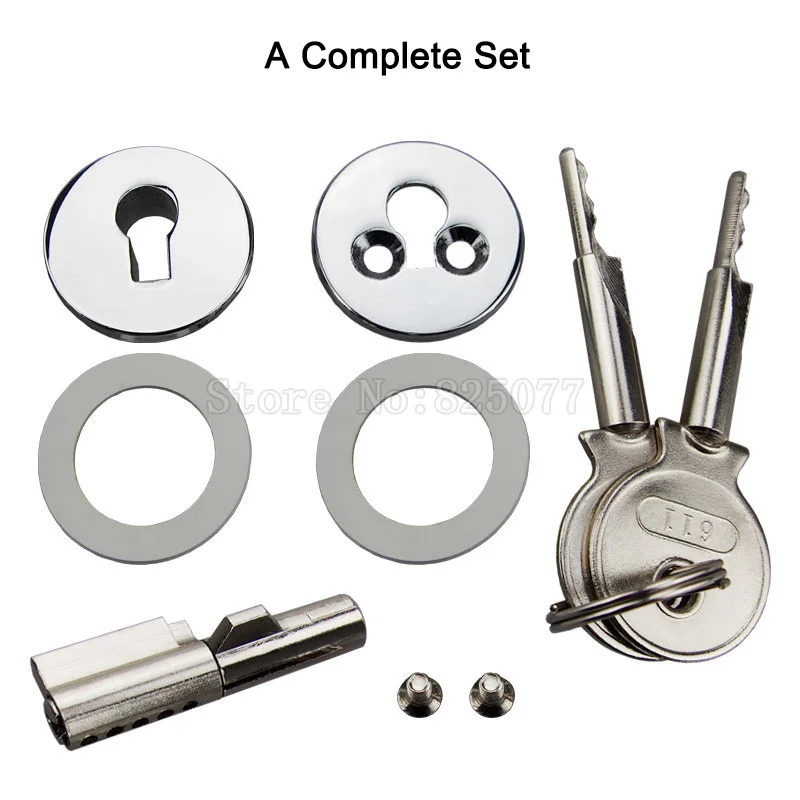 10PCS All Keyed Alike Sliding Glass Showcase Lock Suits Display Cabinet Lock Glass Door Lock JF1387