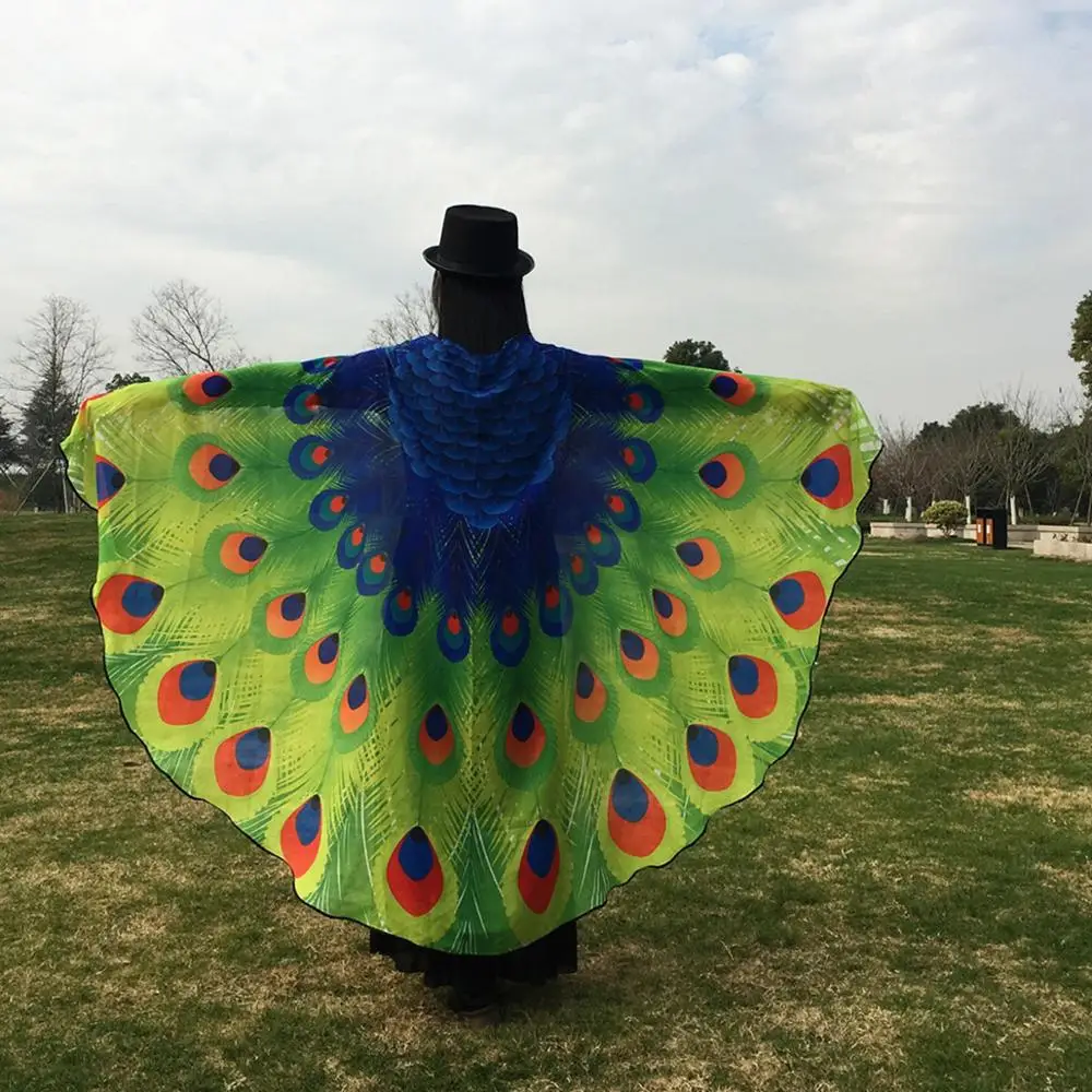 Mulheres Meninas Borboleta Dança Do Ventre Asas Monarca Cape Festival Traje performance de palco