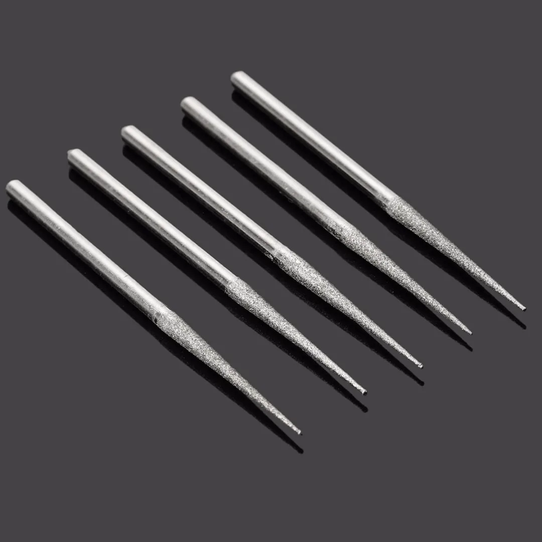 

5pcs/set New Mini Drill Diamond Grinding Head 3mm Shank Bur Bit Set Grinding Tool