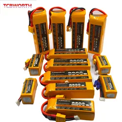 14.8V akumulator do RC LiPo 4S 2200mAh 3300mAh 4000mAh 5200mAh 6000mAh 25C 35C 60C dla samolotu RC helikopter dron Quadrotor