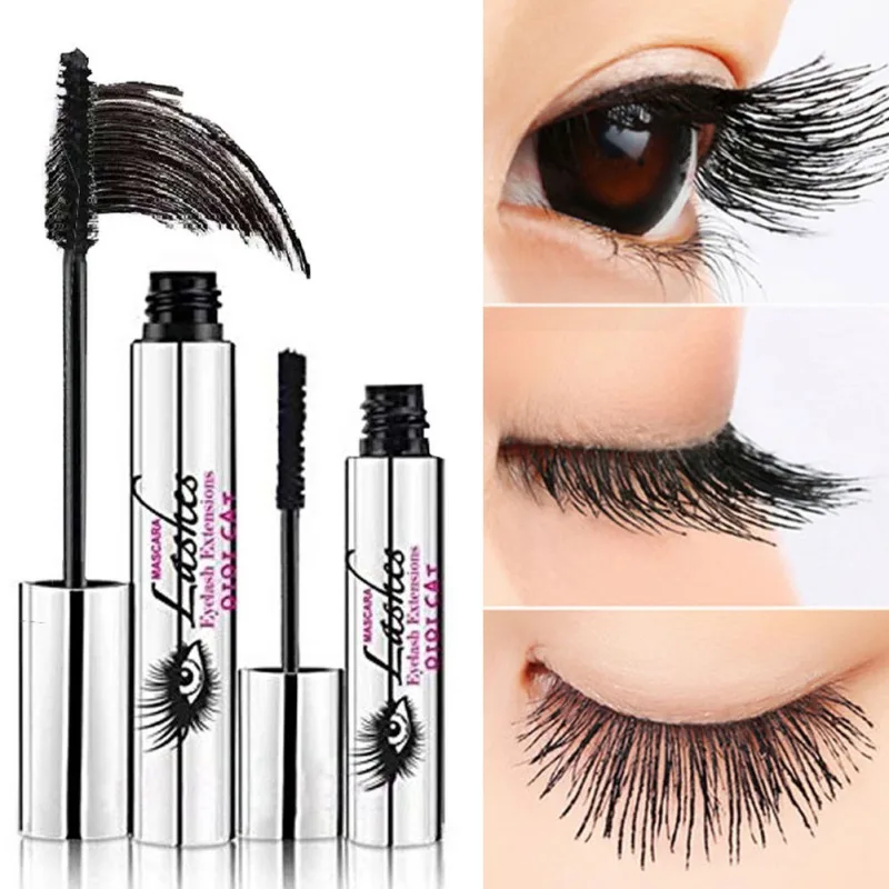 1 Set 4D Fiber Lashes Mascara Premium Solid Length Volume Organic Hypoallergenic Maquiagem Makeup Black Red Random Beauty Health