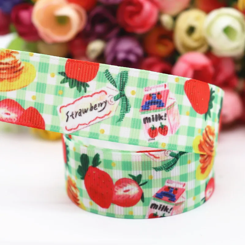 10 Yards Grosgrain-Band mit Lollipop- und Fruchtmotiven, 1" 25MM, für Haarschleifen, DIY-Bastelarbeiten, handgemachte Accessoires M19061002 – Detail 2