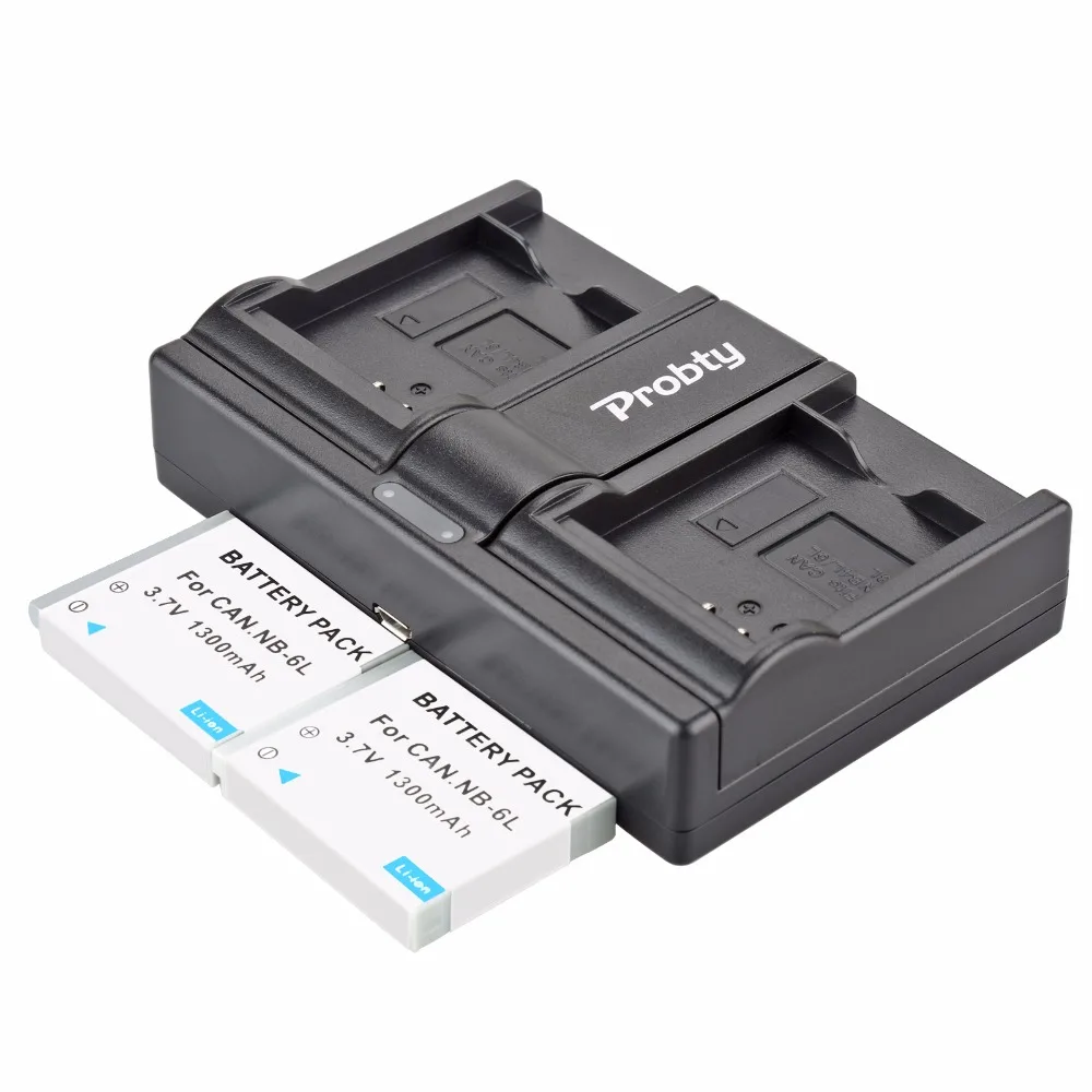 البطارية و USB شاحن مزدوج ، كانون IXUS 85 هو IXUS 95 هو IXY 110 هو PowerShot D10 S90 SD1200 ، NB-6L NB 6L NB6L ، 2 قطعة