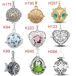 Eudora Copper 16mm Locket Cage 8 style Pendant fit Angel Caller 16mm Chime Ball For Women Jewelry Assessories