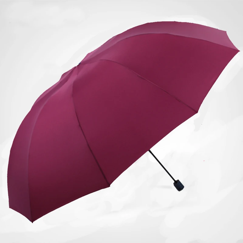 152CM Top-quality Umbrella Men Rain Woman Windproof Large Paraguas Male Women Sun 3 floding Big Umbrella Outdoor Parapluie image 3