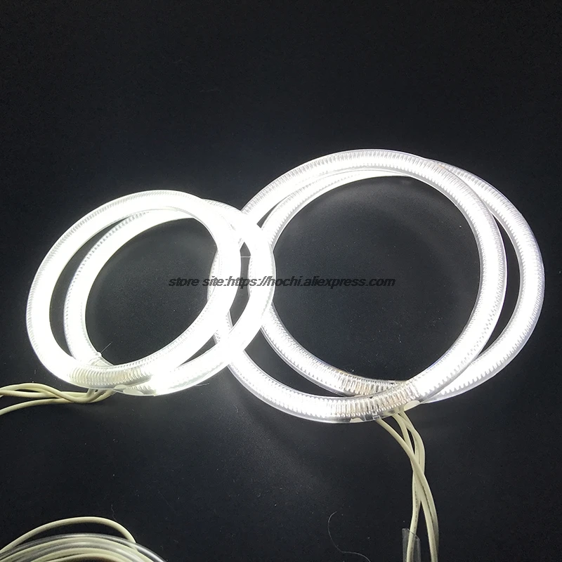 HochiTech WHITE 6000K CCFL Headlight  Angel Demon Eyes Kit angel eyes light for Chevrolet Sonic T300 2011 2012 2013 2014