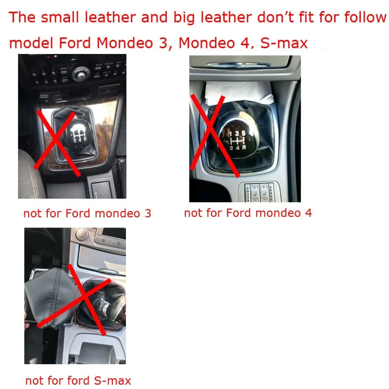 Silver Black Gear Shift Knob 5 Gear 6 Speed Manual For Ford Focus 2 MK2 FL MK3 MK4 MK7 MONDEO KUGA GALAXY FIESTA Car Styling