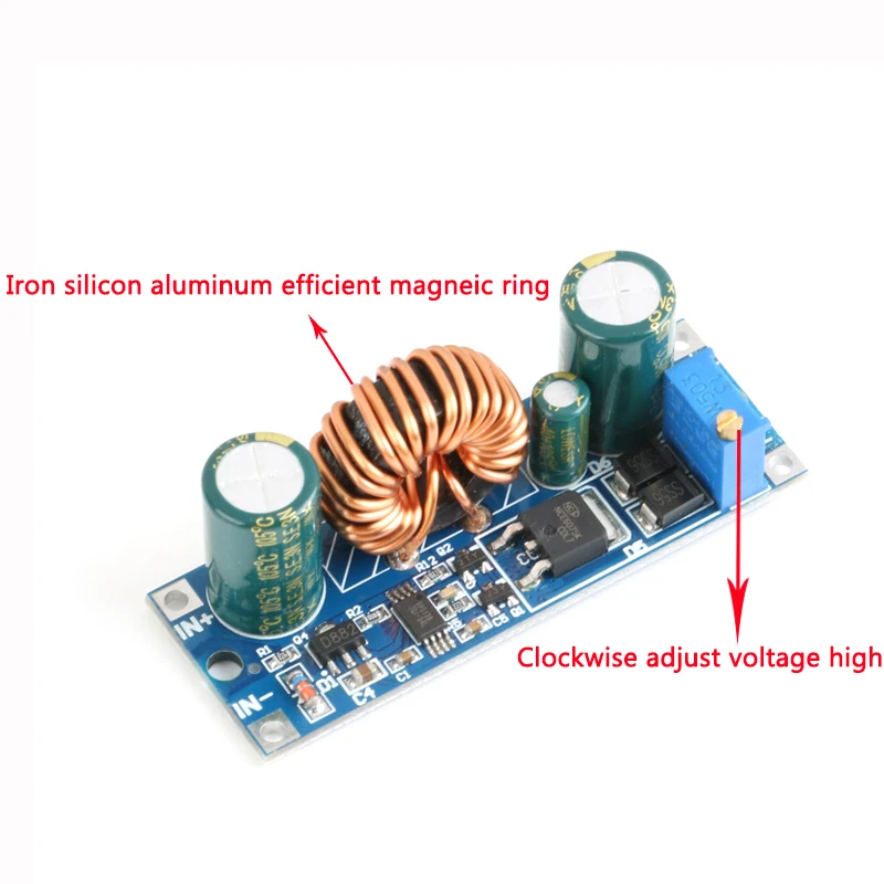 DC-DC High Power Automatic Step-up and Down Power Supply Module 30W Power Supply Buck Voltage Regulator 5.5-30V to 0.5-30V