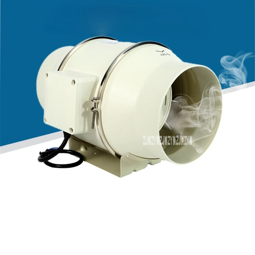 

New Arrival TD-150E 6 Inch Mute bathroom Ventilation System Exhaust Air Mixed Flow Inline Ventilators Duct Fan Blower 220v/50HZ