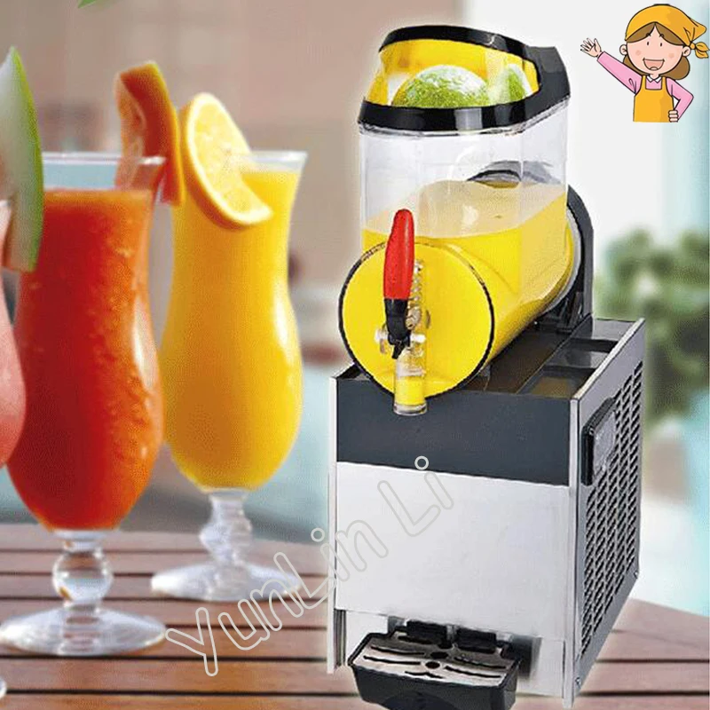 10L Single Cylinder Beverage Machine Commercial Snow Melting Machine 110V/220V Slush Cold Drink Dispenser Machine