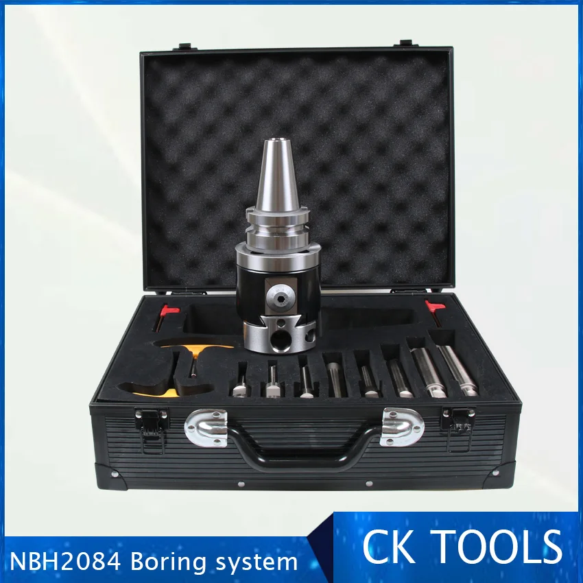 

quality Precision BT50 NBH2084 8-280mm Boring Head System Holder +8pcs 20mm Boring Bar Boring rang 8-280mm Boring Tool Set