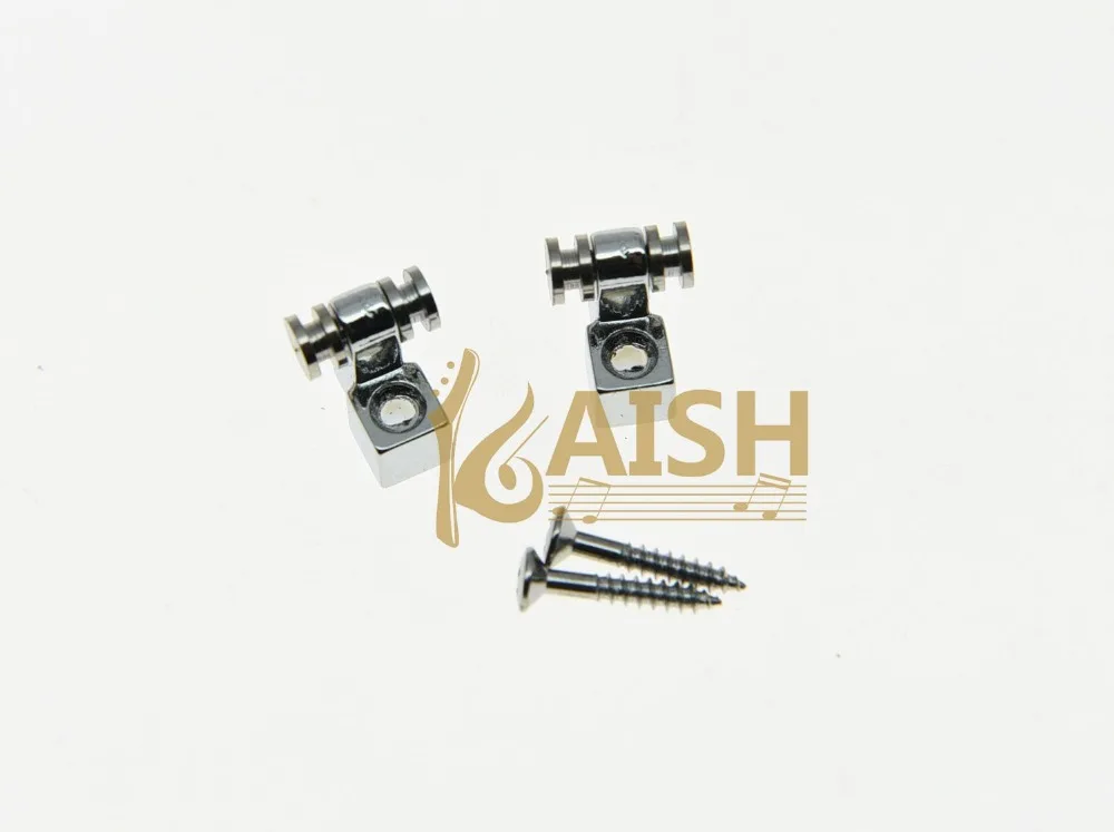 KAISH Pack of 10 Guitar String Retainer Guitar Roller String Trees Chrome