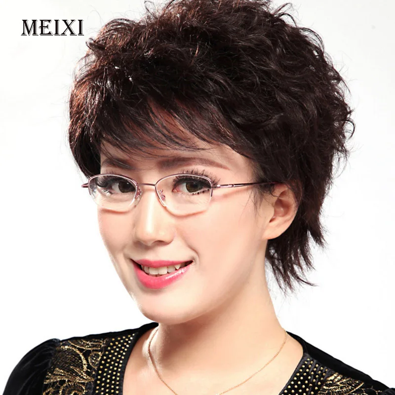 

Women's Half Metal Frame Lenses Reading Glasses Femal Eyewear +0.5 0.75 1.0 1.5 2.0 2.5 3.0 3.5 4.0