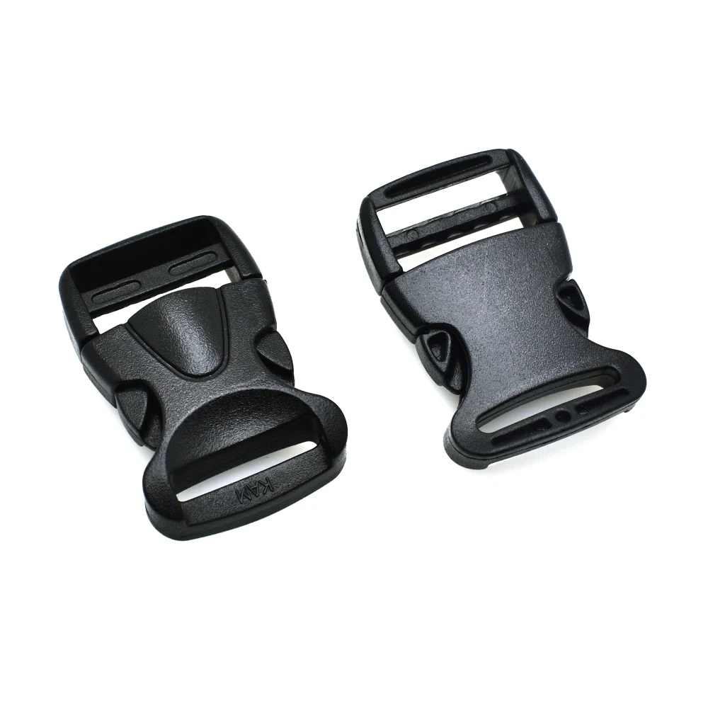 1pcs 20mm 25mm 32mm 38mm 50mm Side Release Buckle Plastic Curved Backpack Straps Webbing Bag Parts