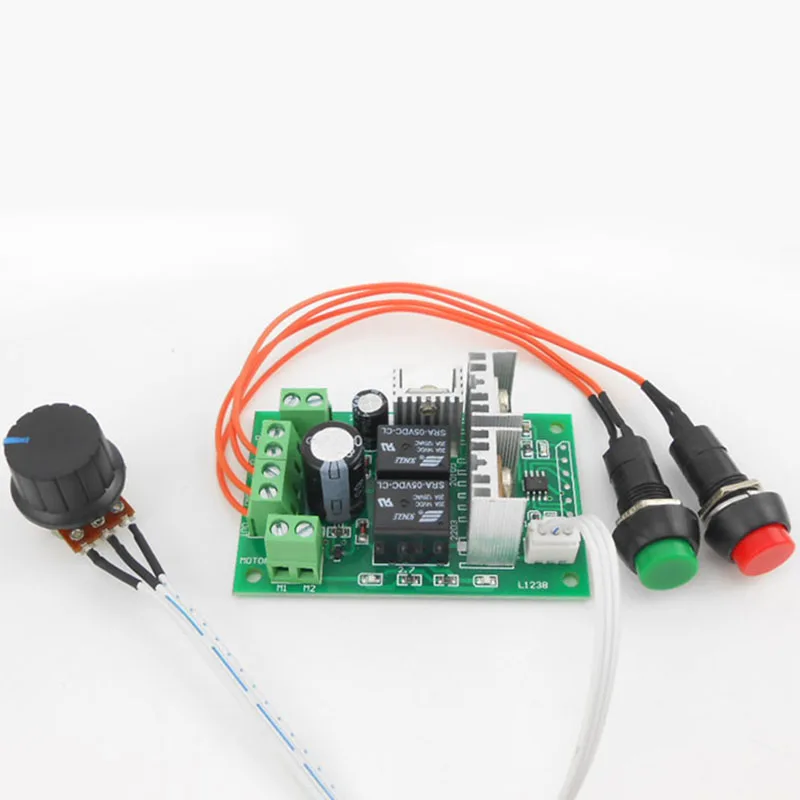 10A PWM dc motor controller forward and backward linear actuator governor speed control self-reset 6V/12V/24V