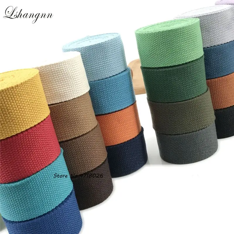 10 meter 30mm Width Canvas Ribbon Polyester Cotton Webbing Strap Sewing Bag Belt Accessories For Belt Making Sewing DIY Craft