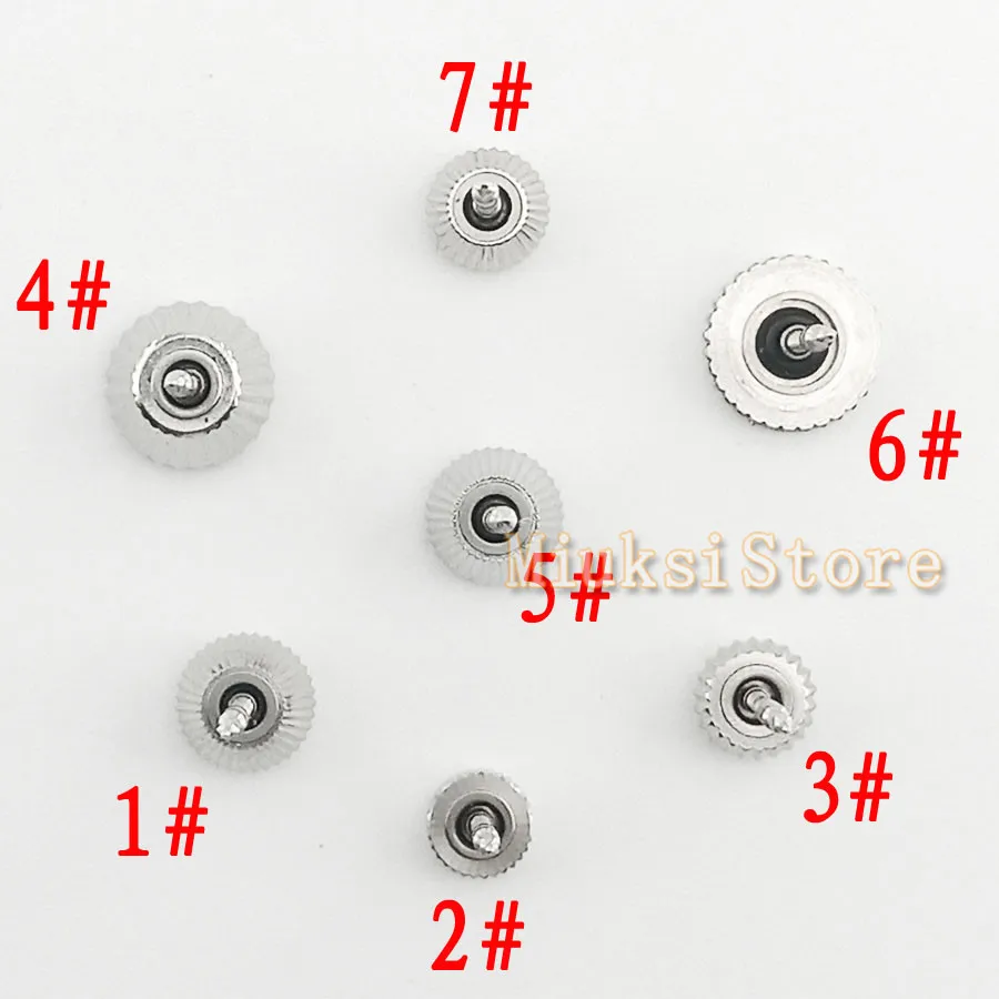 1pcs Stainless Steel Watch Crown for Seagull ST36 eta 6497,6498 movement