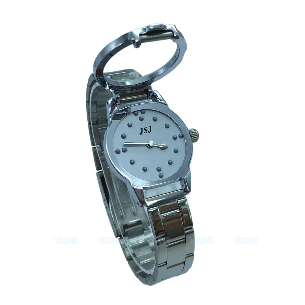 

Tactile Braille Watch for Blind People or the Elderly Grey Dial (for woman)